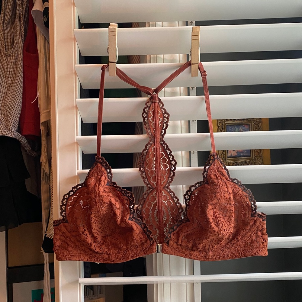 Free People Intimates Orange Razorback Bralette